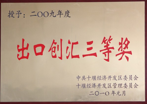 出口创汇三等奖